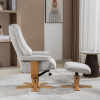 Sardinia Recliner Chair & Footstool in Greige